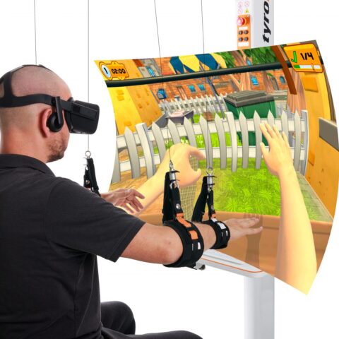 التاهيل التفاعلي للاطراف العلوية من الجسم virtual training upper extrimity training ( Diego)